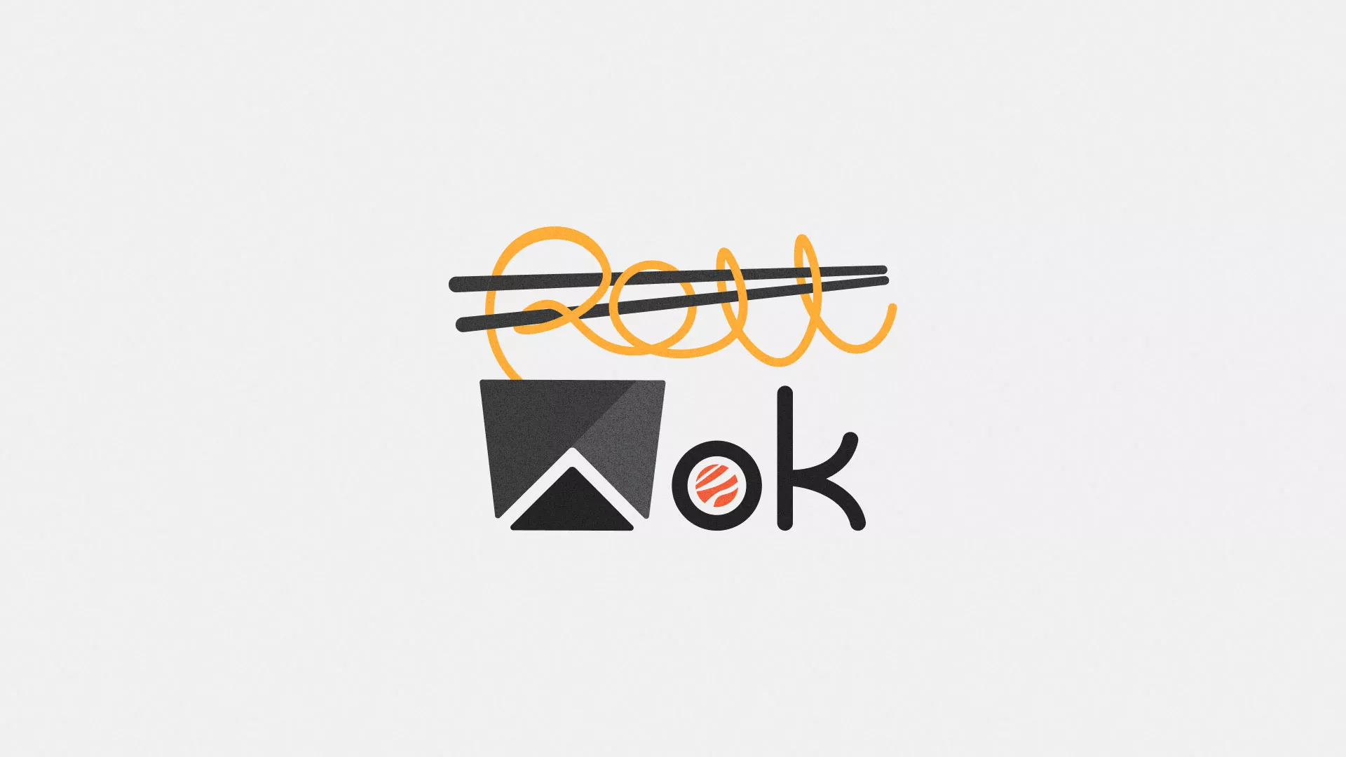 Разработка логотипа в Абдулино для суши-бара «Roll Wok Club» Разработка логотипа в Абдулино для суши-бара «Roll Wok Club»